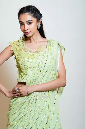 Lime Green Lehenga Set