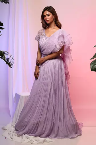 Lavender Lehenga Set