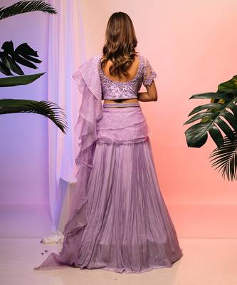 Lavender Lehenga Set 3
