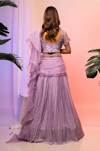 Lavender Lehenga Set