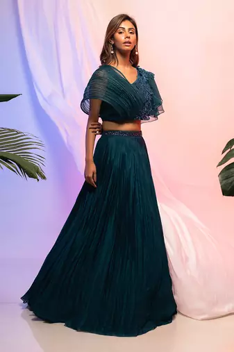 Midnight Wings Lehenga Set