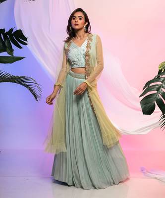 Lucid Cape Lehenga Set 1