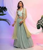 Lucid Cape Lehenga Set