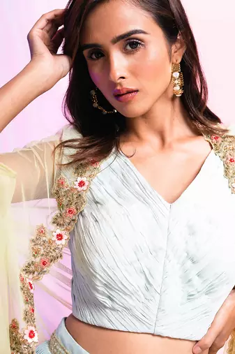 Lucid Cape Lehenga Set