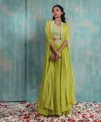 Parrot Green Lehenga Set 1