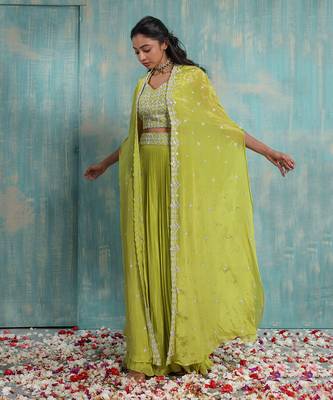 Parrot Green Lehenga Set 2