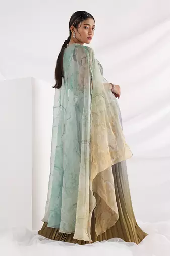 Marbellous Cape Skirt Set