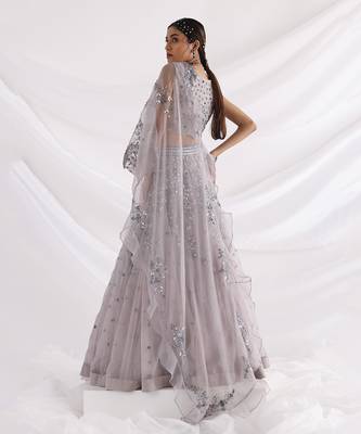 Ethereal Grey Lehenga Set 3