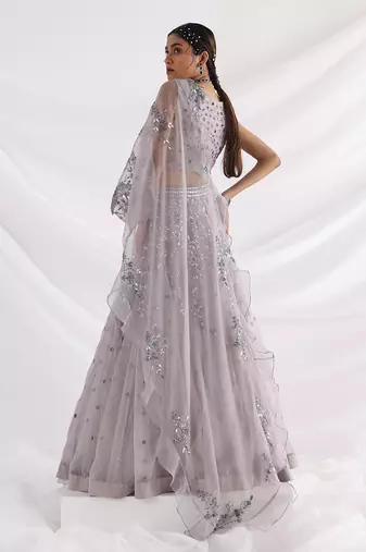 Ethereal Grey Lehenga Set