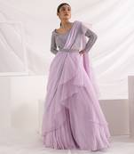 Lavender Shimmer Lehenga Set