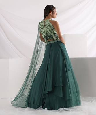 Lorena Green Lehenga Set 4