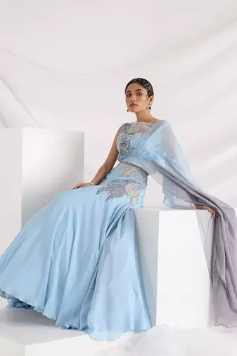 Dew Of The Sea Lehenga Set