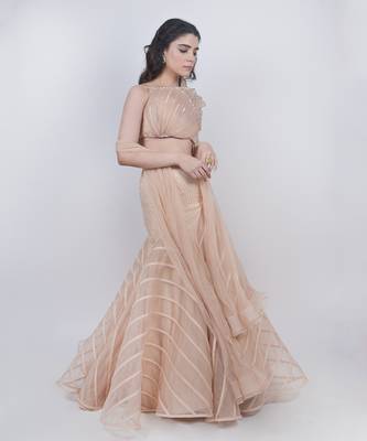 Champange Fishcut Lehenga 1