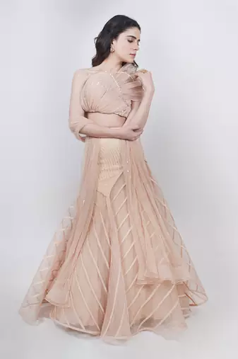 Champange Fishcut Lehenga