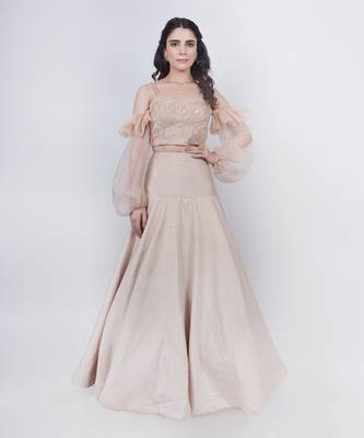 Champange Fishcut Lehenga 1