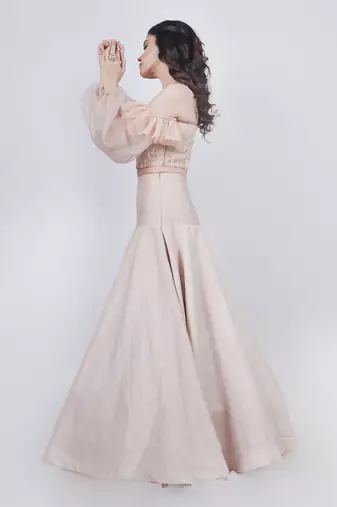 Champange Fishcut Lehenga