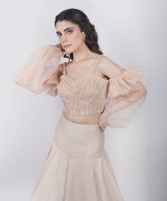 Champange Fishcut Lehenga 3