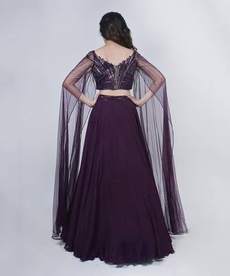Plum Lehenga Set 3