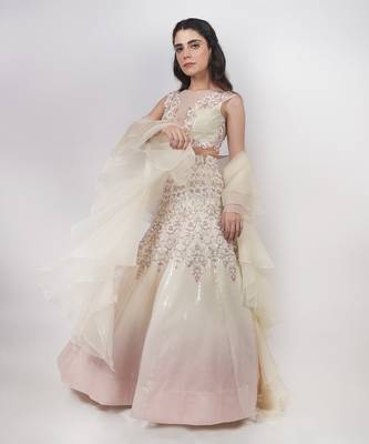 Ivory Ombre Sequence Lehenga 2