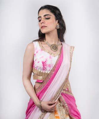 Multicolour Dye Technique Lehenga 3
