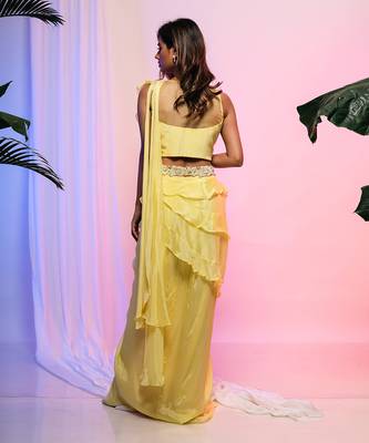 Calla Draped Saree Set 3