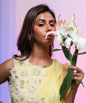 Calla Draped Saree Set 4