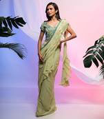 Rosa Draped Saree Set
