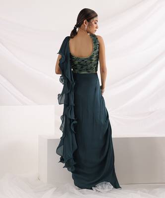 Alida Draped Saree Set 3