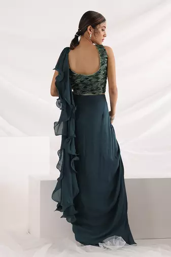 Alida Draped Saree Set