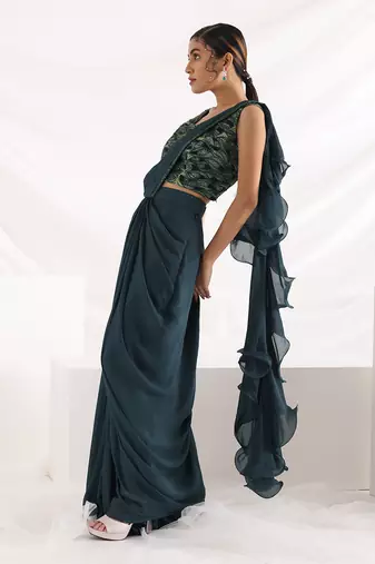 Alida Draped Saree Set