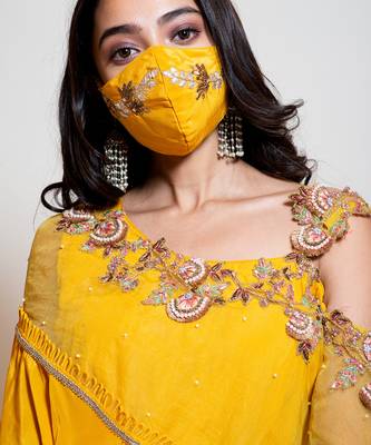 Canary Yellow Cape Jumpsuit 3