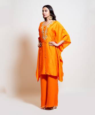 Bright Orange Kaftan Set 2