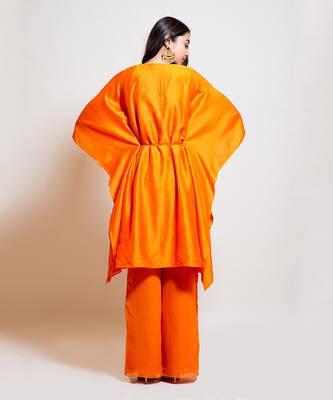 Bright Orange Kaftan Set 4