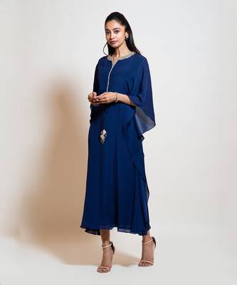Navy Blue Kaftan 2