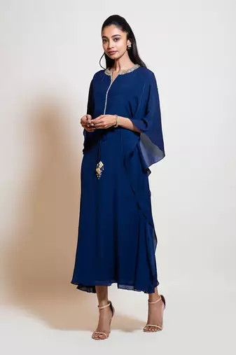 Navy Blue Kaftan