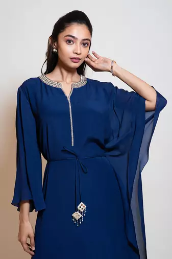 Navy Blue Kaftan