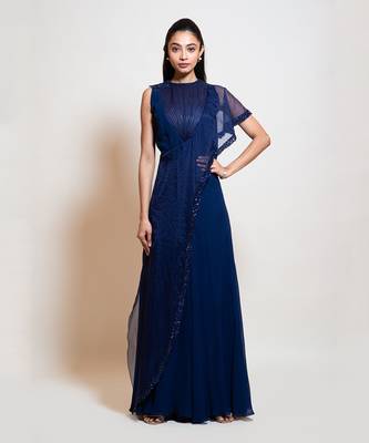 Midnight Blue Layer Jumpsuit 1