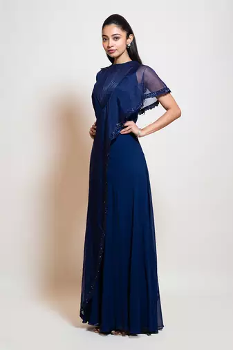 Midnight Blue Layer Jumpsuit