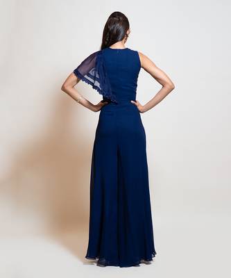 Midnight Blue Layer Jumpsuit 4