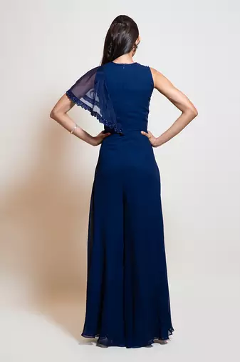 Midnight Blue Layer Jumpsuit
