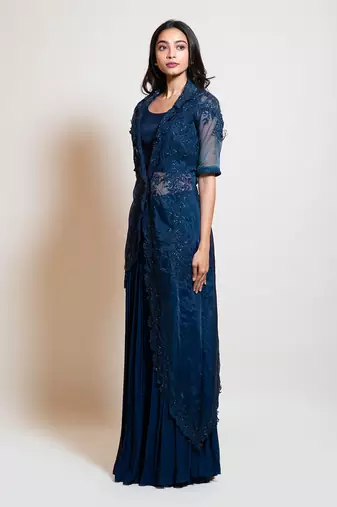 Navy Blue Jacket Set
