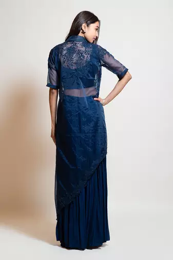 Navy Blue Jacket Set