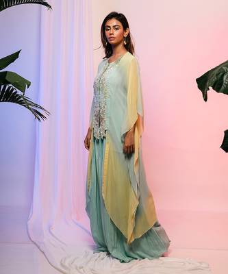 Palm Springs Shaded Kaftan Set 2