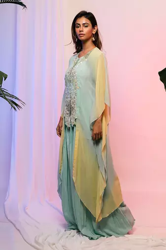Palm Springs Shaded Kaftan Set