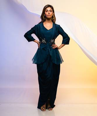Infinity Peplum Jacket Set 1