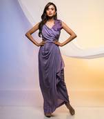 Amethyst Draped Dress