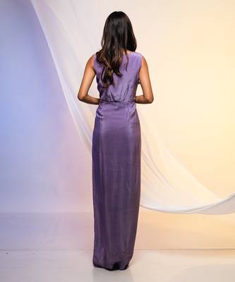 Amethyst Draped Dress 3