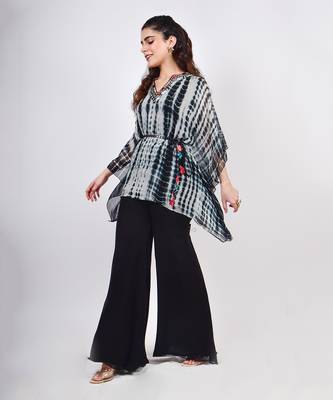 Black Tie Dye Kaftan Set 2