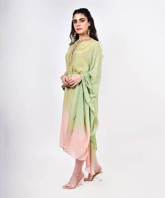 Pista Peach Ombre Kaftan 2