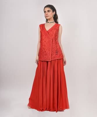 Coral Pallazo Set 1